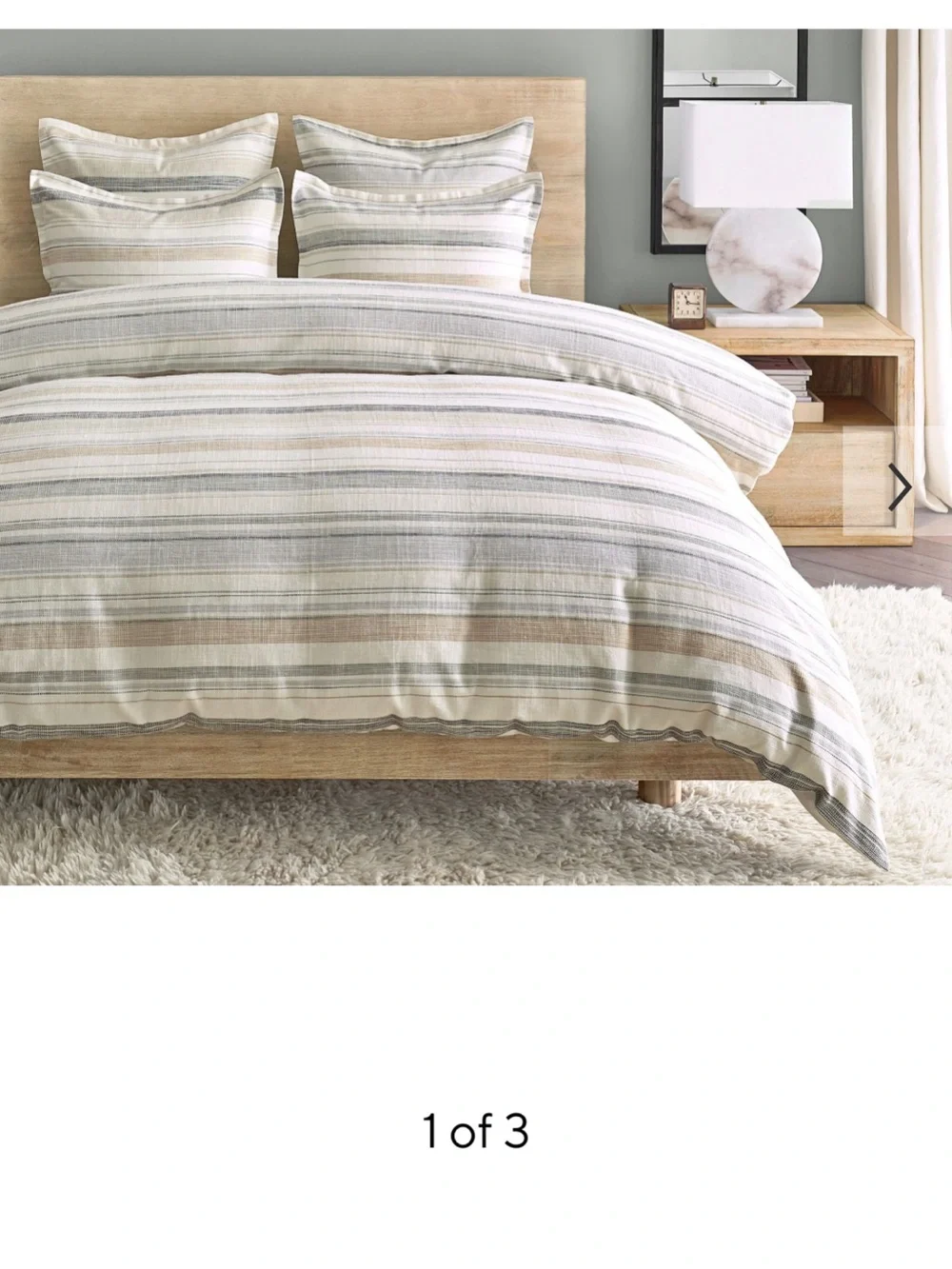 Pottery Barn Belgian Flax Linen Hand-Stitched Quilt in Light Blue with Cream Tie